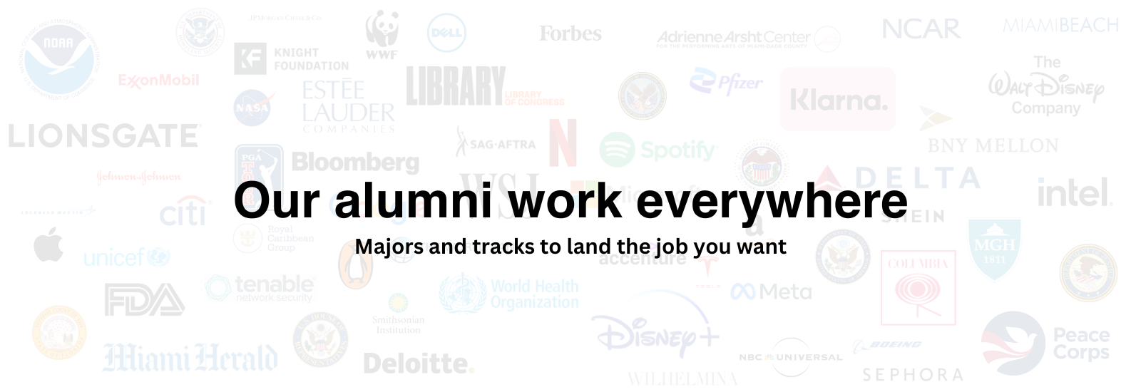 Alumni workplaces