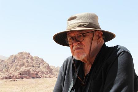 Dr. David Graf in Petra where he has discovered archeological findings for decades.