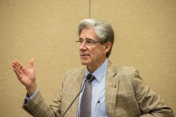 University of Miami President Julio Frenk speaks at the first Medical Humanities Summer Institute in May. 