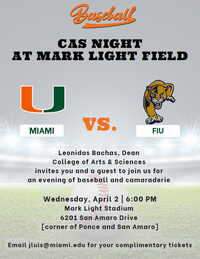 CAS baseball night flyer